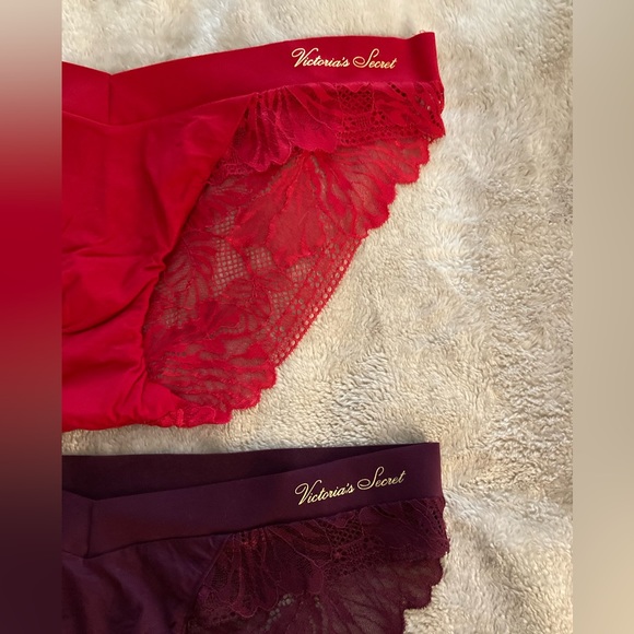 Two Pair Victoria Secret Incredible Bikini Lace Panties - Picture 2 of 9